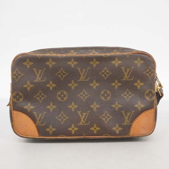 Louis Vuitton Monogram Marly Dragonne GM Clutch Bag M51825 Brown Men's - Picture 15 of 15